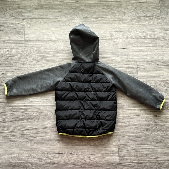 Nike Black and Gray with Neon Yellow Windbreaker Jacket Size 4T - Picture 9 of 9